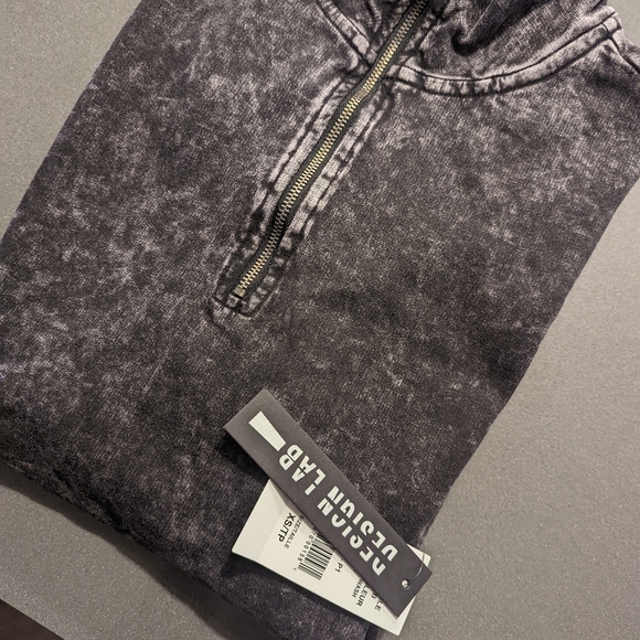 Half Zip French Terry Mini Dress - Picture 3 of 3